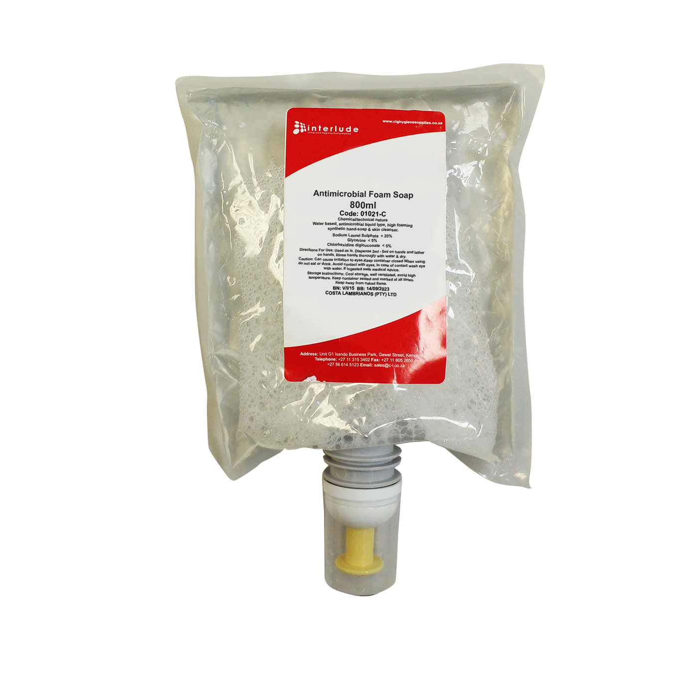 Anti-microbial Foam Soap Recap 800ml